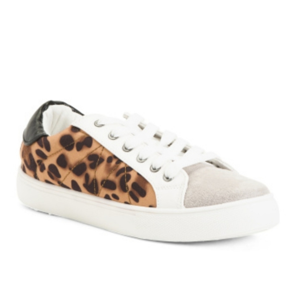 Lust for Life Fashion Fabric Suede Leopard Sneaker